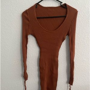 Criss cross arm dress